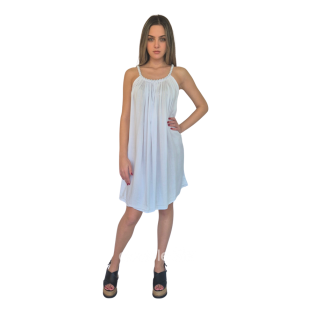 κοντό ρεγιόν φόρεμα με τιράντα