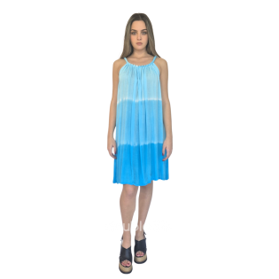 κοντό ρεγιόν φόρεμα με τιράντα